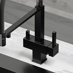 Sancos Смеситель для кухни Moro SC4006MB матовый черный – фотография-3