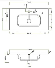 BelBagno Тумба с раковиной Kraft 39 70 подвесная Cemento Grigio – фотография-14