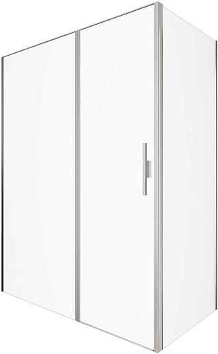Allen Brau Душевой уголок Priority 160x100 3.31038.BA/3.31047.BA серебро браш – фото-1