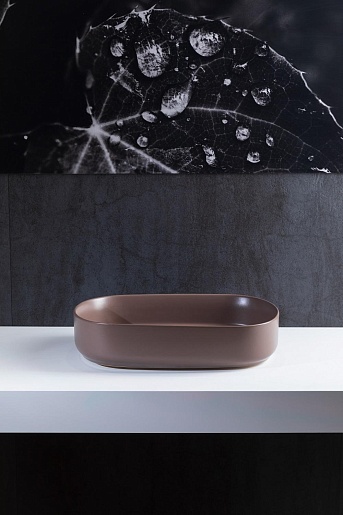 Allen Brau Мебельная накладная раковина Fantasy 55 4.11022.TP коричневый – картинка-5