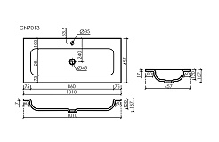 Ceramicanova Мебельная раковина Grace 101 CN7013MC капучино матовый – фотография-5