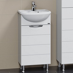 СанТа Тумба под раковину Родос 45 N белая – фотография-5