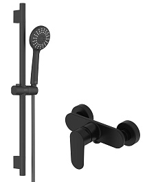 Aquatek Смеситель для душа Ника AQ1832MB матовый черный – фотография-1