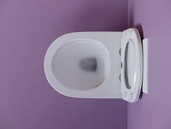 Ceramicanova Подвесной унитаз Uno Rimless CN11001 белый – фотография-9