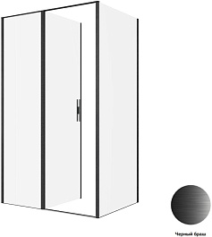 Allen Brau Душевой уголок Priority 120x90 3.31033.BBA/3.31045.BBA чёрный браш – фотография-3