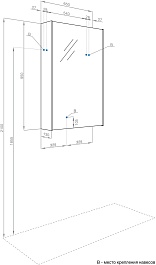 Акватон Мебель для ванной с белой столешницей Либерти 60 Mila 40 дуб эльвезия – фотография-14