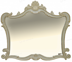 Misty Зеркало Misty Bianco 120 бежевое/сусальное золото – фотография-1
