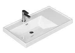 Equil Тумба с раковиной Forest 80 2 ящика подвесная орех/графит – фотография-3