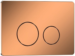 Ceruttispa Клавиша смыва CR04RG розовое золото – фотография-1