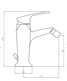 Cezares Смеситель LEGEND-BSM2-02 для биде – фотография-2