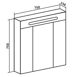 Runo Мебель для ванной Рига 75 напольная – фотография-8