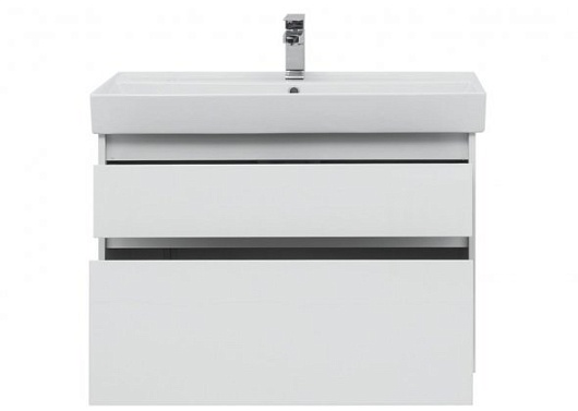 Aquanet Тумба с раковиной Nova Lite 90 2 ящика, белая – фотография-8