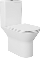 Azario Унитаз-компакт Dante AZ-93589 безободковый с бачком с сиденьем микролифт белый