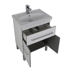 Aquanet Мебель для ванной "Сиена 60" белая напольная (186363) – фотография-5