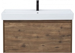 Aquanet Тумба с раковиной Nova Lite 100  дуб рустикальный – фотография-7