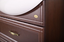 ASB-Woodline Мебель для ванной Берта 85 антикварный орех, массив ясеня – фотография-8