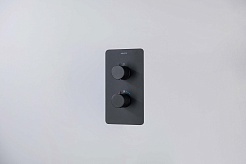 Aquatek Термостатический смеситель для душа Европа AQ1391MB матовый черный – фотография-2