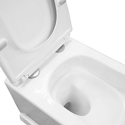 Azario Унитаз подвесной Armonia AZ-2403 безободковый белый – фотография-10