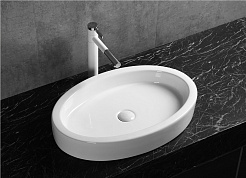 Ceruttispa Раковина накладная 64 CR7045 белая – фотография-2