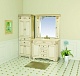 Misty Мебель для ванной Афина 120 бежевая/патина – картинка-10