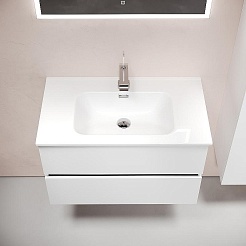 Sancos Мебель для ванной Urban 80 белый глянец – фотография-8