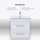 Aquanet Мебель для ванной Бостон New 70 Flat подвесная белый сатин – картинка-50