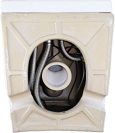 Azario Унитаз приставной AZ101 импульсный безободковый с сиденьем микролифт белый – фотография-6