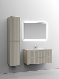 Sancos Тумба с раковиной Snob T 100 beige soft раковина Grace 101 CN7013 – фотография-3