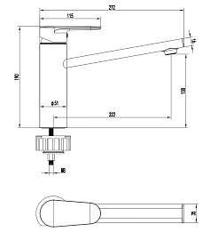 Aquatek Смеситель для кухни Ника AQ1880BGM оружейная сталь – фотография-6