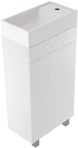 Mixline Тумба под раковину Мини 40 R белая – фотография-2