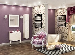 Акватон Зеркало для ванной "Венеция 90" белое – фотография-3