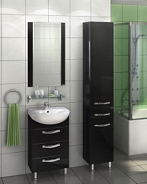 Акватон Зеркало для ванной "Ария 50" черное – фотография-2