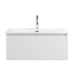 BelBagno Тумба под раковину Uno 80 подвесная Bianco Opaco – фотография-2