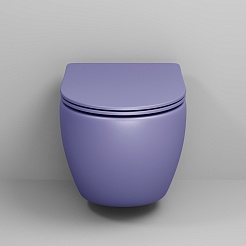 Grossman Унитаз подвесной Color GR-4455LIMS фиолетовый матовый – фотография-4