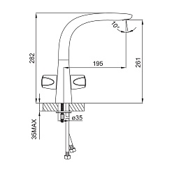 Iddis Смеситель для кухни ELANSA ELASB00I05 – фотография-7