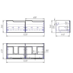 Owl 1975 Тумба с раковиной Hella 120 – фотография-5