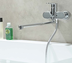 Aquatek Смеситель для ванны Ника AQ1842CR хром – фотография-3