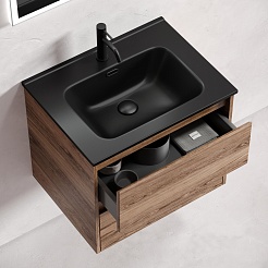 Sancos Тумба с раковиной Libra 60 дуб чарльстон раковина Element 61 CN7001MB – фотография-4