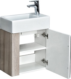 Акватон Тумба под раковину Вита 45 белый, ясень шимо – фотография-2