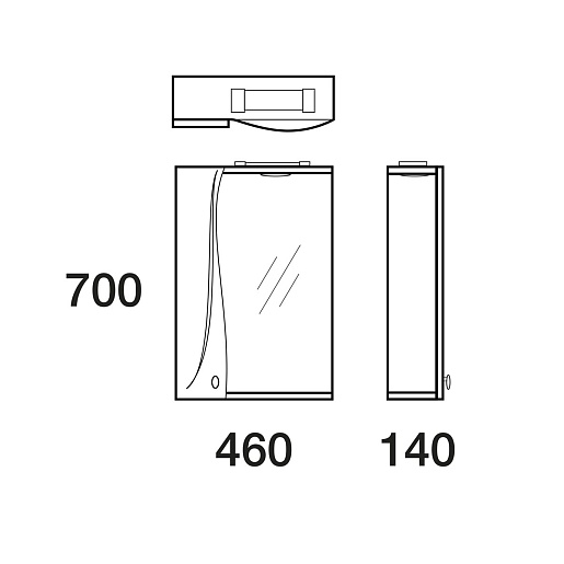 Merkana Мебель для ванной комнаты Тенерифе 55	 – фотография-2