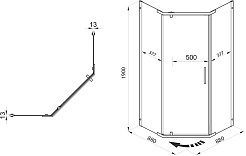 Triton Душевой уголок Дека-хром 90/90 Щ0000053608 – фотография-6