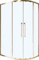 Cezares Душевой уголок Relax 304 RELAX-304-RH-2-120/90-C-BORO 120x90 профиль брашированное золото стекло прозрачное