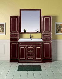 Misty Тумба с раковиной Vena 90 бордо патина – фотография-3