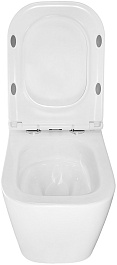 Azario Унитаз подвесной Esconda AZ-2805E безободковый белый – фотография-9