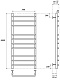 Point Полотенцесушитель водяной П10 500x1000 PN09150 хром – картинка-6