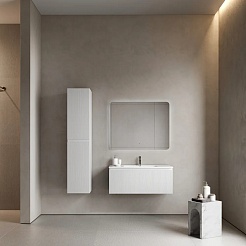 Sancos Тумба с раковиной Snob R 1.0 100 bianco раковина Element 101 CN7003 – фотография-3