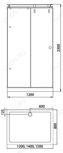 Aquanet  Душевой уголок "Gamma 1208-12 L" 166780 – фотография-2