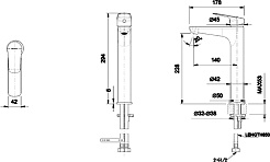 Bravat Смеситель для раковины Rhein F1429564CP-A-ENG – фотография-2