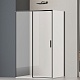 Vincea Душевой уголок Soft 2 110x90 VSR-3SO29011CLB профиль черный стекло прозрачное – фотография-14