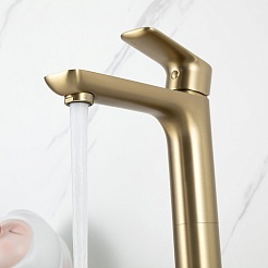 Gappo Смеситель для раковины G48-3 G1048-32 золотой сатин – фотография-3